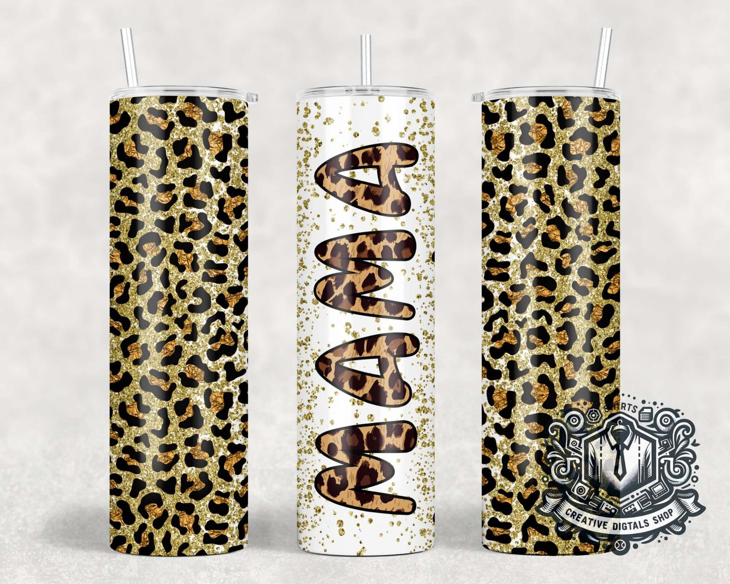 Mama cheetah / leopard 20oz Tumbler