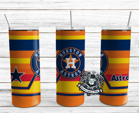 Houston Astros, Original Astro Stripes 20oz Tumbler