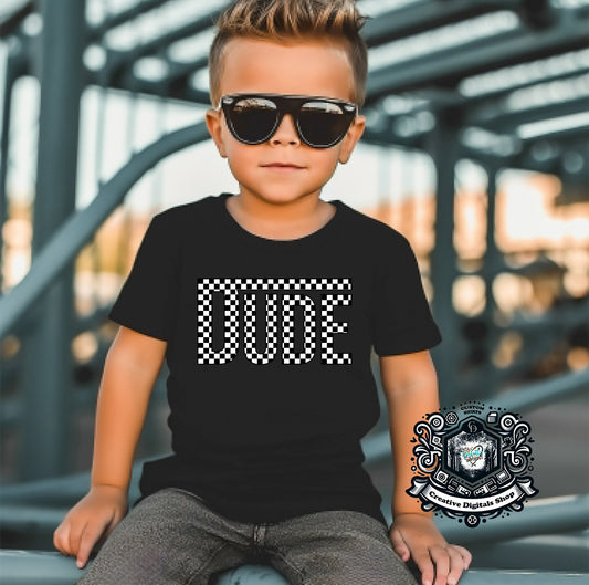 Dude Kid T-Shirt (Vans Print)