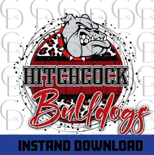 Hitchcock Bulldogs Mascot - Bulldogs school mascot