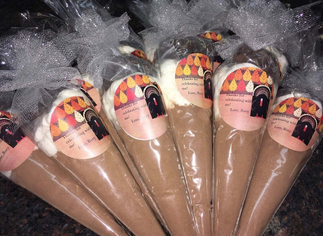 36-Hot Chocolate Cones favors