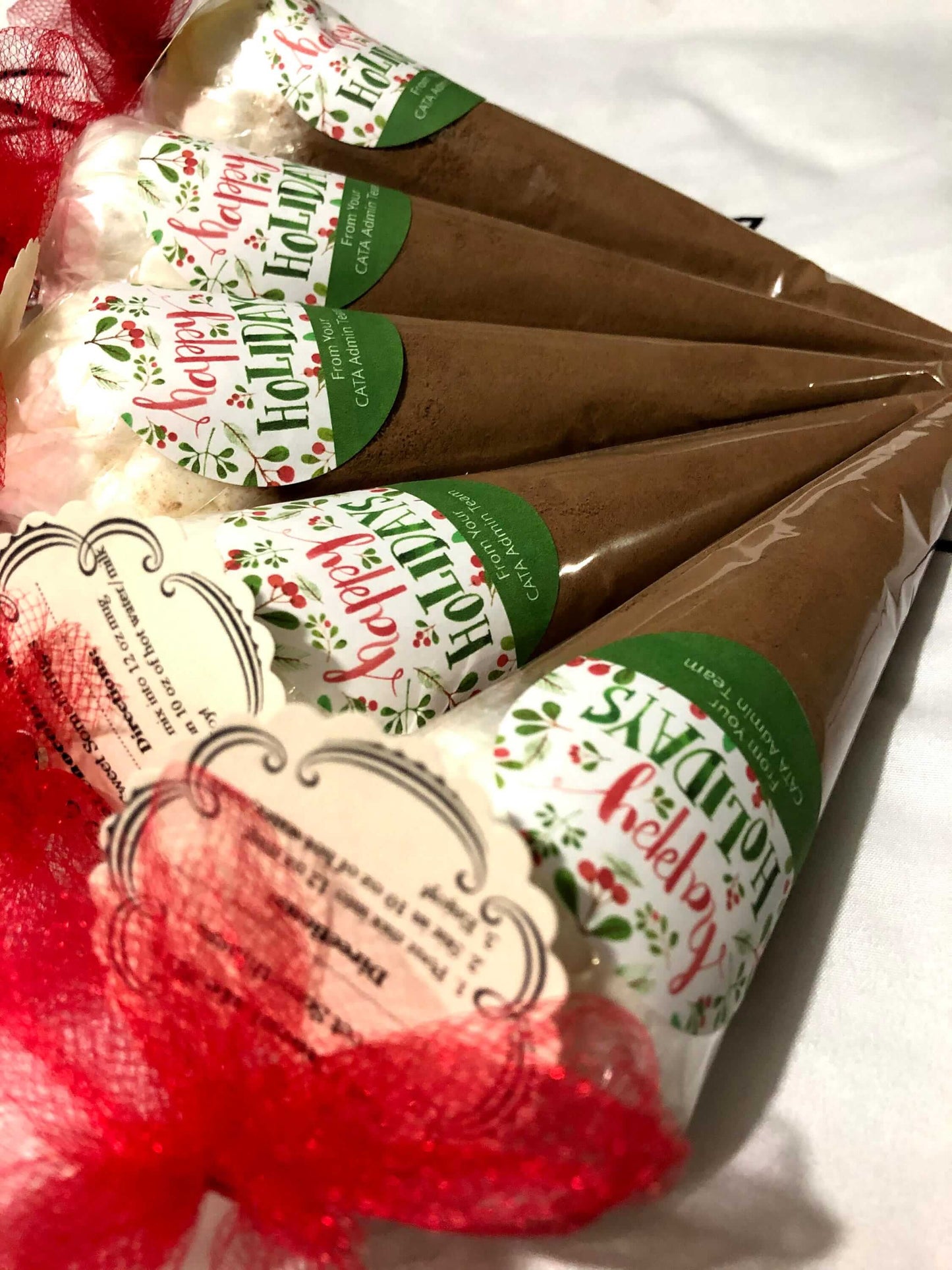 36-Hot Chocolate Cones favors