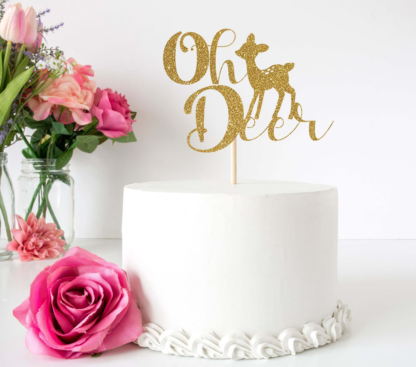 Oh Deer Cake Topper