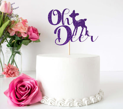 Oh Deer Cake Topper