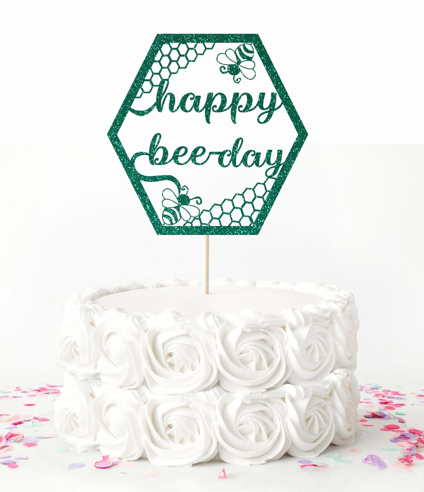 Happy Bee day, Bumble Bee Cake Topper