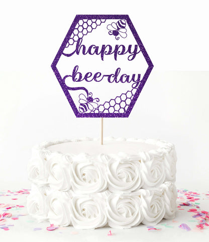 Happy Bee day, Bumble Bee Cake Topper