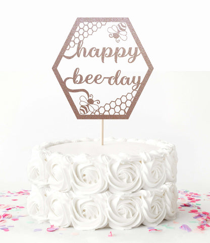 Happy Bee day, Bumble Bee Cake Topper