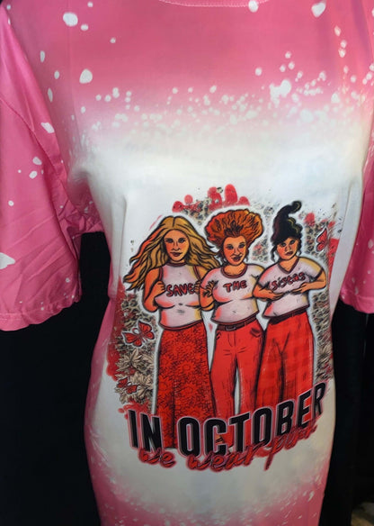 Hocus Pocus, We wear pink in October T-Shirt