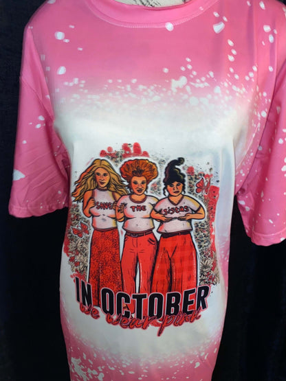 Hocus Pocus, We wear pink in October T-Shirt