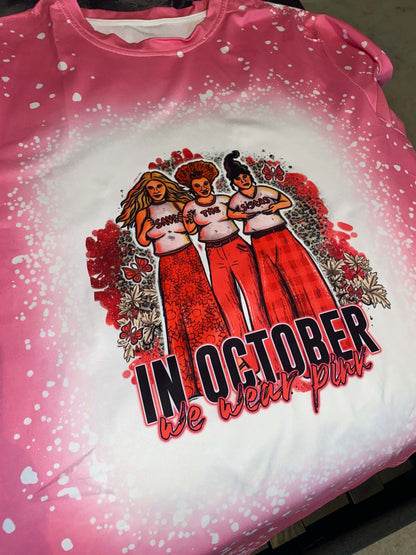 Hocus Pocus, We wear pink in October T-Shirt