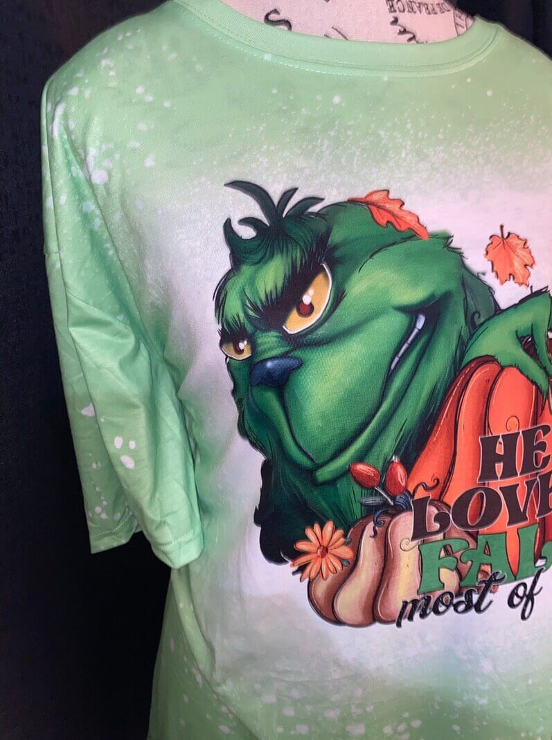 He Loved Fall Most of All , Grinch T-Shirt