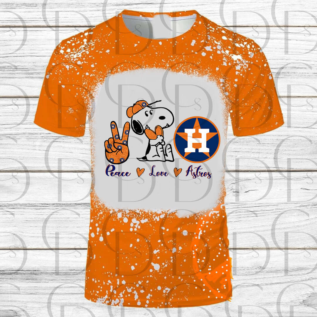 Peace, Love & Astros Sublimation T-Shirt